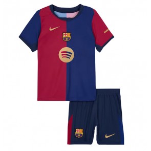 Barcelona Dětské Domácí dres komplet 2024-25 Krátký Rukáv (+ trenýrky)